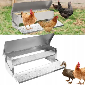 Pro ptáka 5KG Automatické krmítko pro kuřata Nerezová ocel