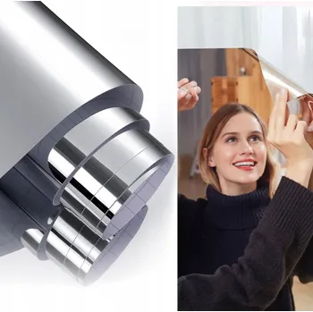 Zrcadlo FÓLIE ZRCADLOVÁ NALEPOVACÍ SAMOLEPICÍ ZRCADLO NA NÁBYTEK ZE STĚNY 200X60 CM