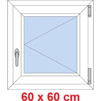 Okno Soft Plastové okno 60x60 cm, otevíravé