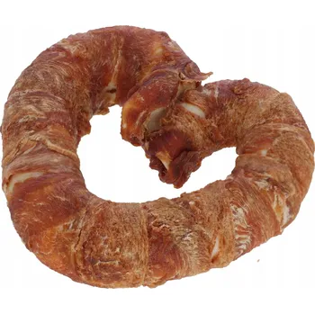 Pamlsek pro psa Srdce ze surové kůže s kuřecím masem, 12 cm, 70 g, Kerbl