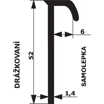 soklová lišta Kobercová lišta MEGAT béžová (313)