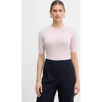 Pánské oblečení Vlněné tričko Weekend Max Mara MAREA 2615361011600 růžová 03X, vel. M