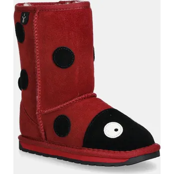Dívčí sněhule Emu Australia -Dětské kozačky Ladybird K10111.Red červená 33X, EUR 25/26