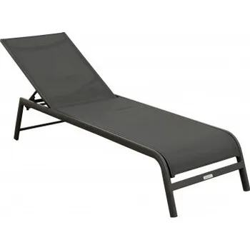 Zahradní lehátko Doppler VENEDIG antracit - zahradní hliníkové lehátko