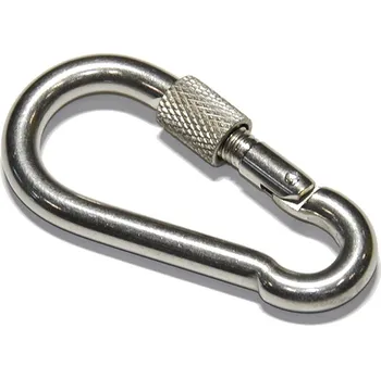 Karabina hasičská s pojistkou DIN 5299D, nerez A4, 50x5,0mm, 10ks