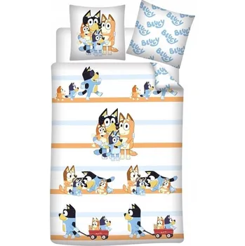 Povlečení Povlečení Bluey dziecięca 140x200 rodinná zábava BAVLNA licence