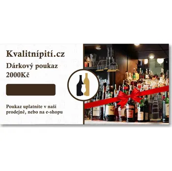 Dárkový potravinový koš Kvalitnipiti.cz DÁRKOVÝ POUKAZ 2.000 Kč