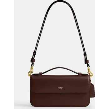 Kabelka Kožená kabelka Coach Elora CCY30 hnědá 89X, vel. ONE SIZE