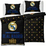 Real Madrid FC Oboustranné povlečení Real Madrid – černé, 100 % bavlna, 140 × 200 cm