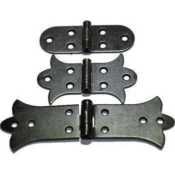 Tesařské kování Závěs tvarovaný Z13, 60x30x1,8mm, černý Zn, 12ks