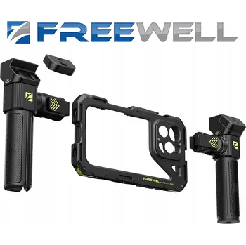 Bezpečnostní kamera Operatorská klec pro iPhone 16 Pro FREEWELL Genius Rig + Bluetooth dálkové ovládání