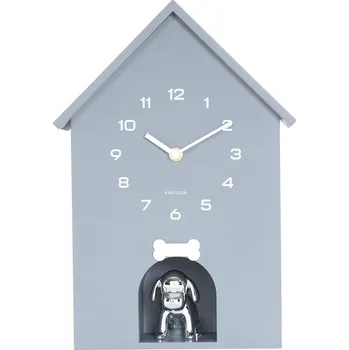 Nástěnné hodiny Karlsson Dog House 36,5 cm KA6096GY šedá 09X