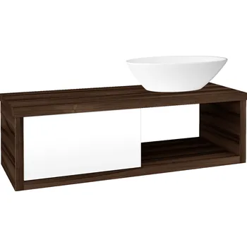 Koupelnový nábytek Dřevojas Výprodej 522 - Umyvadlová skříňka STORM SZZO 120 - D06/L01, P + umyvadlo Triumph