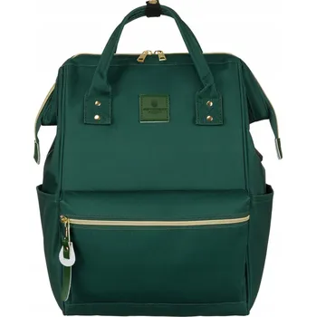 Městský batoh Batoh Peterson v tmavě zelené barvě s prostorem pro notebook