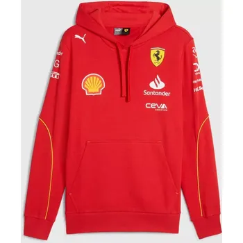 Pánská mikina PUMA Scuderia Ferrari F1 týmová mikina s kapucí 2024 červená XXXL