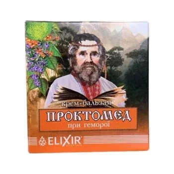Bylinná léčivá mast ELIXIR: Krémový balzám na hemeroidy PROKTOMED 10ml M184