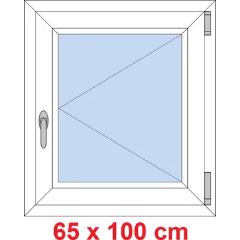 Okno Soft Plastové okno 65x100 cm, otevíravé