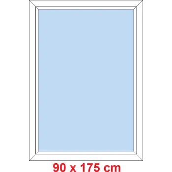 Okno Soft Plastové okno 90x175 cm, FIX neotevíravé