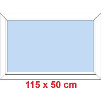 Okno Soft Plastové okno 115x50 cm, FIX neotevíravé