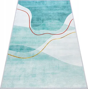 Koberec KOBEREC DO KUCHYNĚ 80x160 DO OBÝVACÍHO POKOJE MODERNÍ MÁTOVÝ ZELENÝ BĚHOUN ROHOŽKA