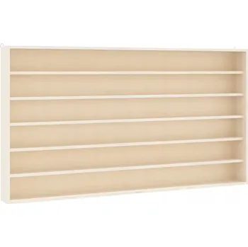Knihovna Police z překližky VidaXL 80 x 8,5 cm, béžové odstíny