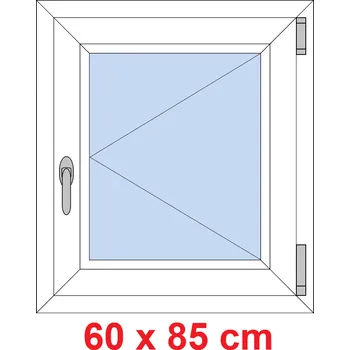 Okno Soft Plastové okno 60x85 cm, otevíravé