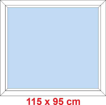 Okno Soft Plastové okno 115x95 cm, FIX neotevíravé
