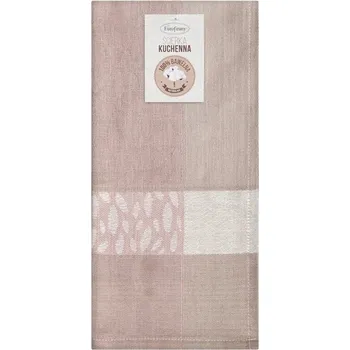 Utěrka Kuchyňská Utěrka LEAF 50x70 růžová