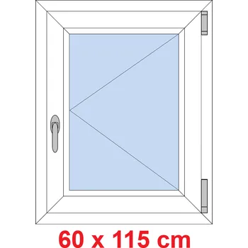 Okno Soft Plastové okno 60x115 cm, otevíravé