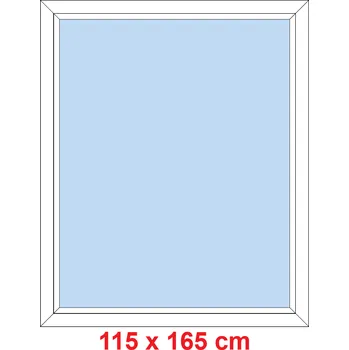 Okno Soft Plastové okno 115x165 cm, FIX neotevíravé