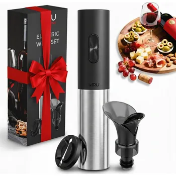 Otvírák Elektrický otvírák na víno na baterie, sada 3v1