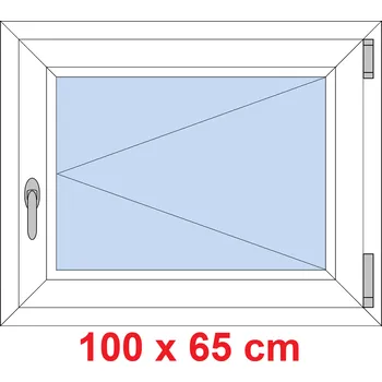 Okno Soft Plastové okno 100x65 cm, otevíravé