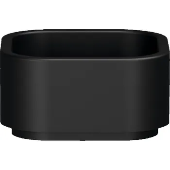 HAKO keramické umyvadlo na desku 30x30cm, černá mat