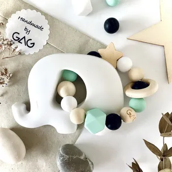 GAG design Hryzátko do ručky - slůně Kontrastňák