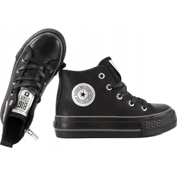 Dívčí tenisky DĚTSKÉ TENISKY BIG STAR VYSOKÉ NA ZIP SPORTOVNÍ OBUV OO374225 AW24