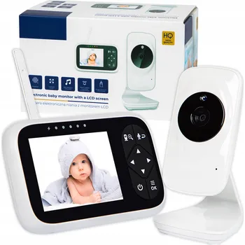 IP kamera ELEKTRONICKÁ DĚTSKÁ CHŮVIČKA S KAMEROU, UKOLÉBAVKAMI, LCD MONITOREM, ŽIVÝM PŘENOSEM A ZOOMEM