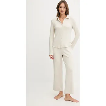 Dámské pyžamo Pyžamo Calvin Klein Underwear LV00QS7582 béžová 01X, vel. S