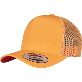 Kšiltovka Flexfit Retro Trucker snapback kšiltovka v neonových odstínech Barva: oranžová neonová, Velikost: one size