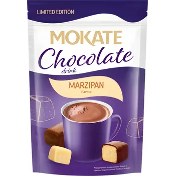 Čokoláda MOKATE Vánoční čokoládový nápoj v prášku s marcipánovou příchutí 120 g