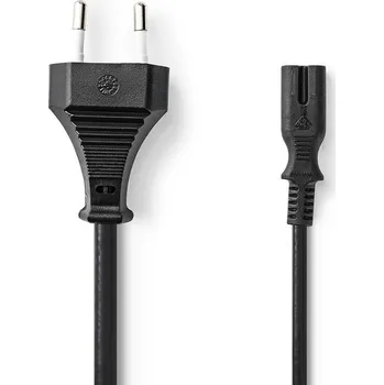 Prodlužovací kabel NEDIS Euro Napájecí Kabel | Rovná Euro Zástrčka – IEC-320-C7 | 3 m | Černý