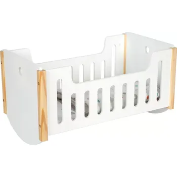 Doplněk pro panenku Small Foot Little Button dřevěná kolébka pro panenky