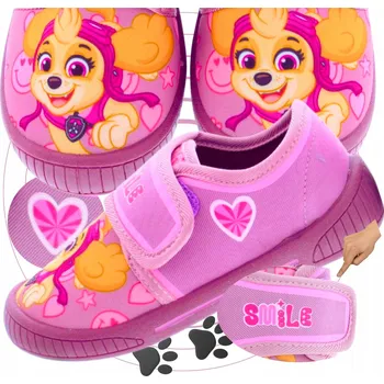 Dívčí obuv Dívčí PAPUČE Tlapková patrola BOTY DO ŠKOLKY NA SUCHÝ ZIP PŘEZŮVKY 27