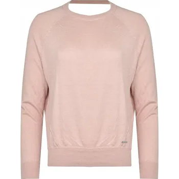 Dámský svetr Guess dámský svetr růžový klasický ke kyčlím velikost S