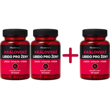 2+1 Královské Libido pro ženy, Maca 600 mg + Ženšen 100 mg, 3x60 kapslí - Kralovstvizdravi.cz
