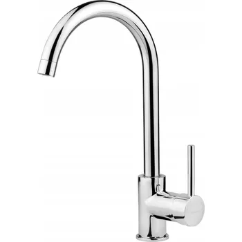 Vodovodní baterie Stojánková kuchyňská baterie Deante ASTER stříbrná