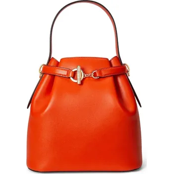 Kabelka Kožená kabelka Lauren Ralph Lauren černá barva, 431982787 99A, vel. ONE SIZE