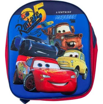 Školní batoh 3D Dětský Batoh Blesk McQueen a kamarádi Auta