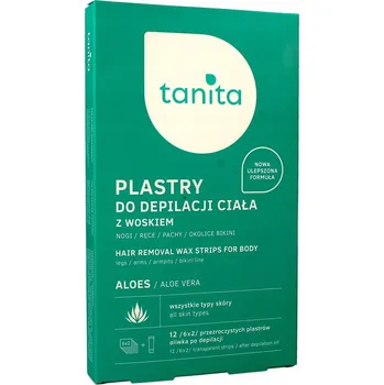 Přípravek na depilaci a epilaci Tanita Depilační voskové pásky na tělo s Aloe 1 balení - 12 Ks
