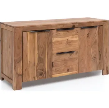 Koupelnový nábytek Masivní toaletní skříňka Auckland z akáciového dřeva, hnědá, lakovaná