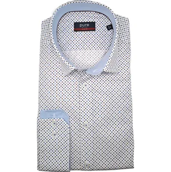 Pánská košile Košile Pure Slim Fit "City" piškvorky velikost: 41/42, délka rukávu: dlouhý rukáv